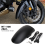 NT1100 Front Mudguard Extension (265mm) - Black Plastic Shield for Exhaust, Engine & Radiator Protection (2022-2024) 3