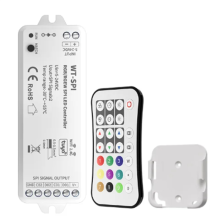 Controlador LED Tuya SPI RGB/RGBW Pixels WIFI 2.4 GHz RF Remoto 1 Conjunto