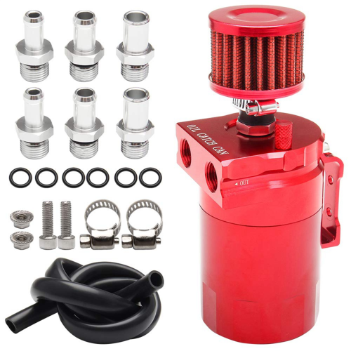 Rot Auto Universal 300ML Öl Atmungsaktive Dose Motor Luftabscheider 2
