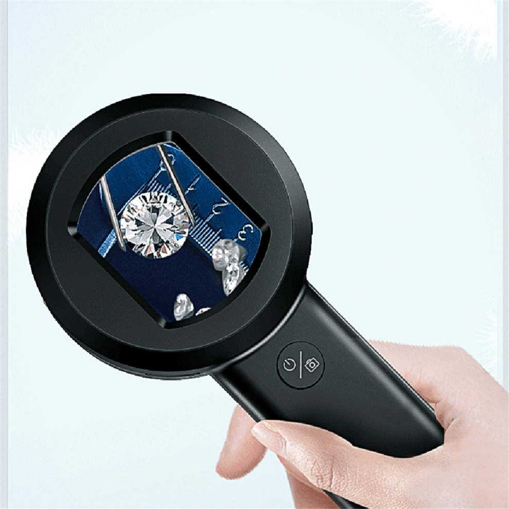Black High Definition Handheld Magnifying Glass Photographable