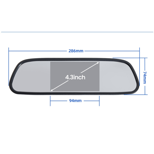 Auto Video Parkeermonitor Auto Achteruitrijcamera 4.3 Inch 1