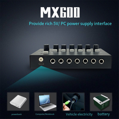 Mini Professional Stereo Line Mixer 6 καναλιών Ultra Low Noise 2