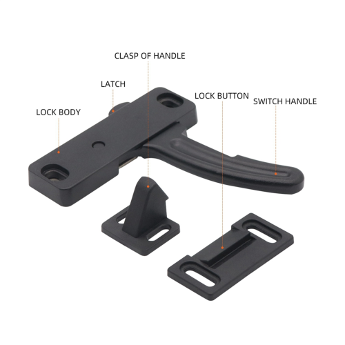 Σετ μανδάλου πόρτας RV Screen Σετ λαβής πόρτας Alloy Fit Universal Fit 1