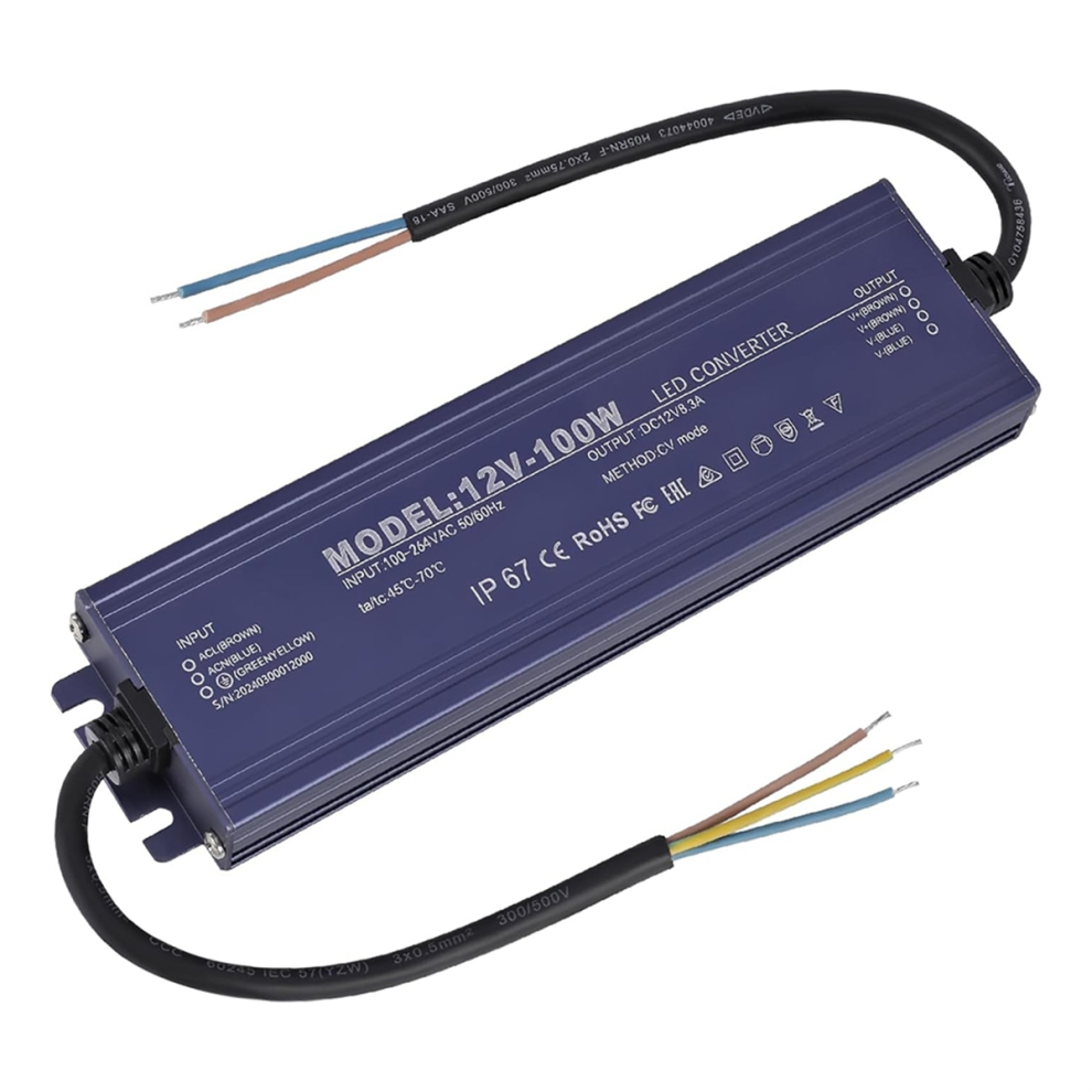 12V Led Driver Ip67 Waterproof 12V 100W Power Supply Transformer 4851765008529