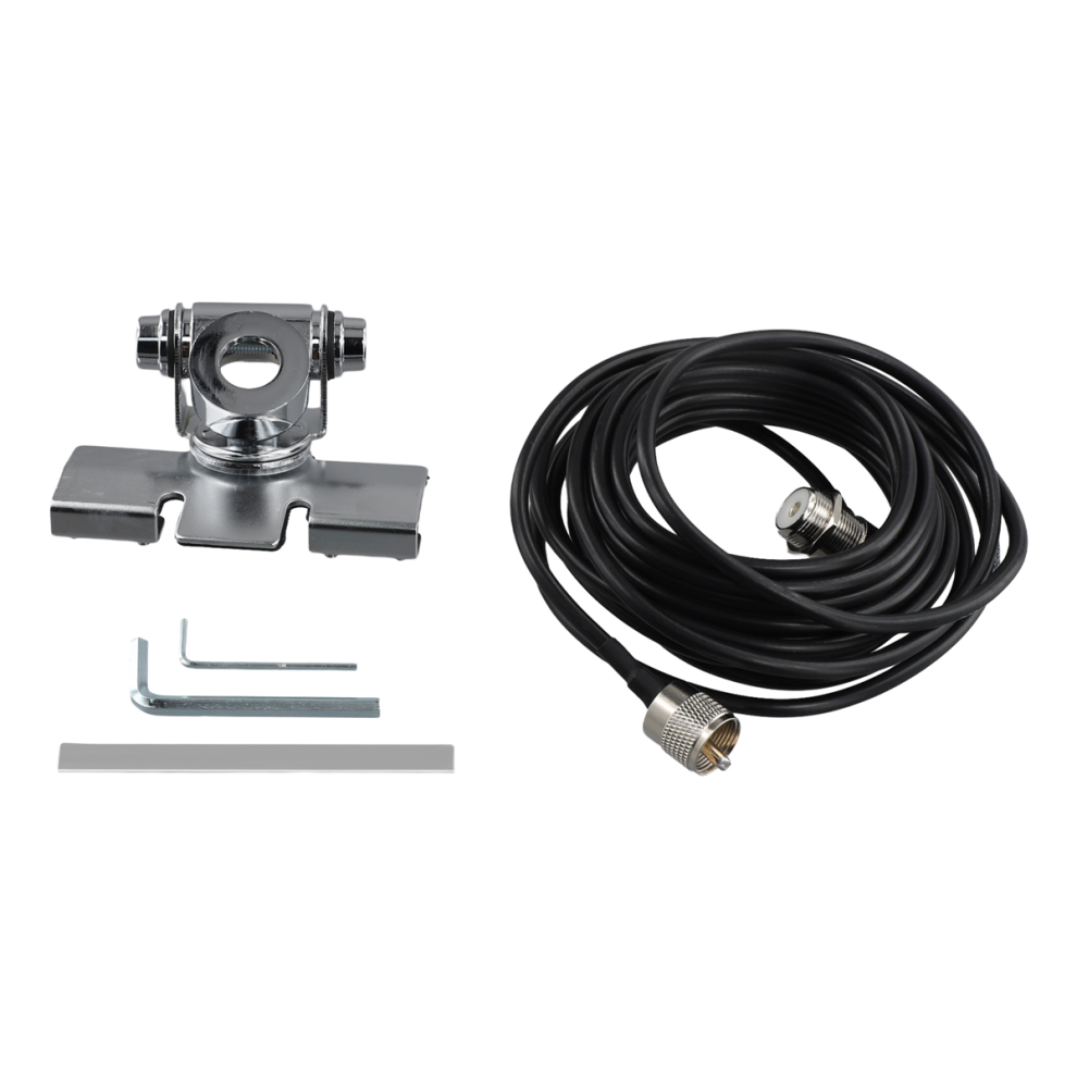 Car Antenna Mount Bracket With 5M Extension Coaxial Feeder Cable 4851765013356