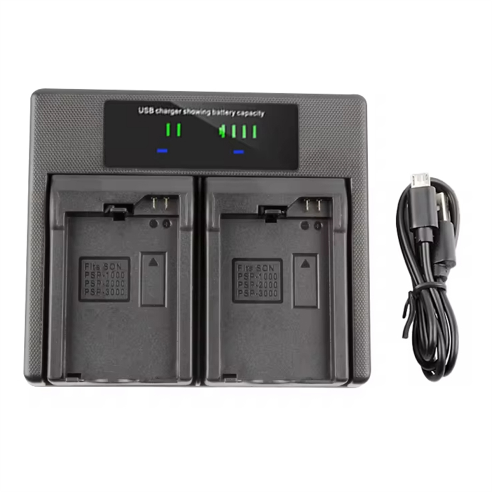 Psp-1000 Dual Battery Charger Psp-2000 Psp-3000 4851765014803