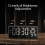 Dark Grey Smart Sound Alarm ClockWall Mounted Desk Clock 6