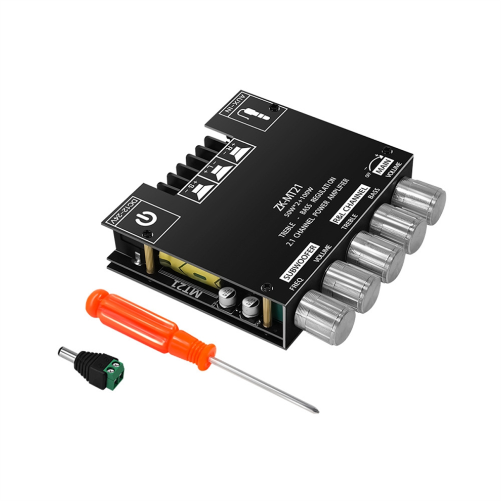 Bt5.0 Amplify Board 2.1 Channel 50Wx2+100W Subwoofer Amplifier 4851765015459