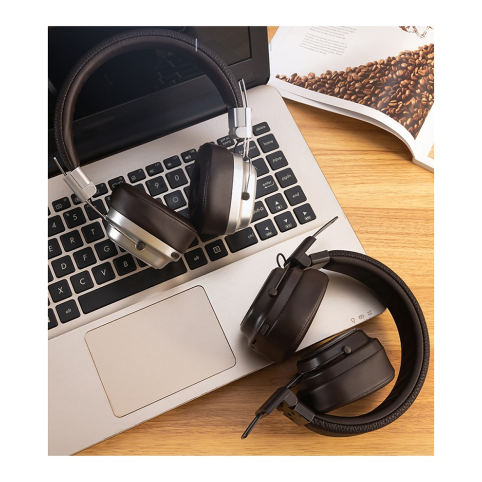 Retro Headset Bluetooth Headset Wireless For Students Black-image-OPC-PGHX6FM-NEW