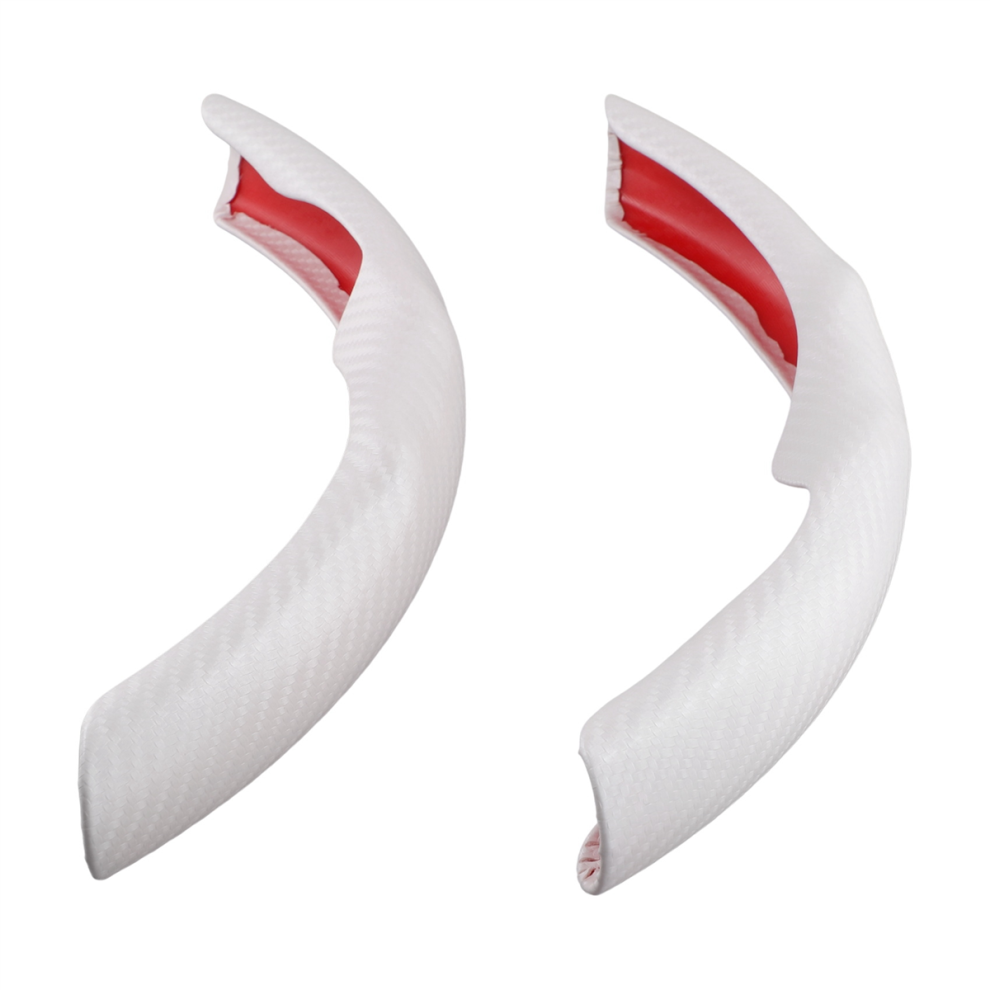 Housse de volant en fibre de carbone blanche pour /Y