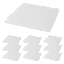 Estuche protector transparente para CD (138 x 126 x 16 mm)