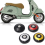 Motorcycle Hubcaps Wheels Centre Hub Caps For 300 Black 2