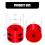 Winch Cable Rubber Stopper, Automobile Modification for Trucks Red 3