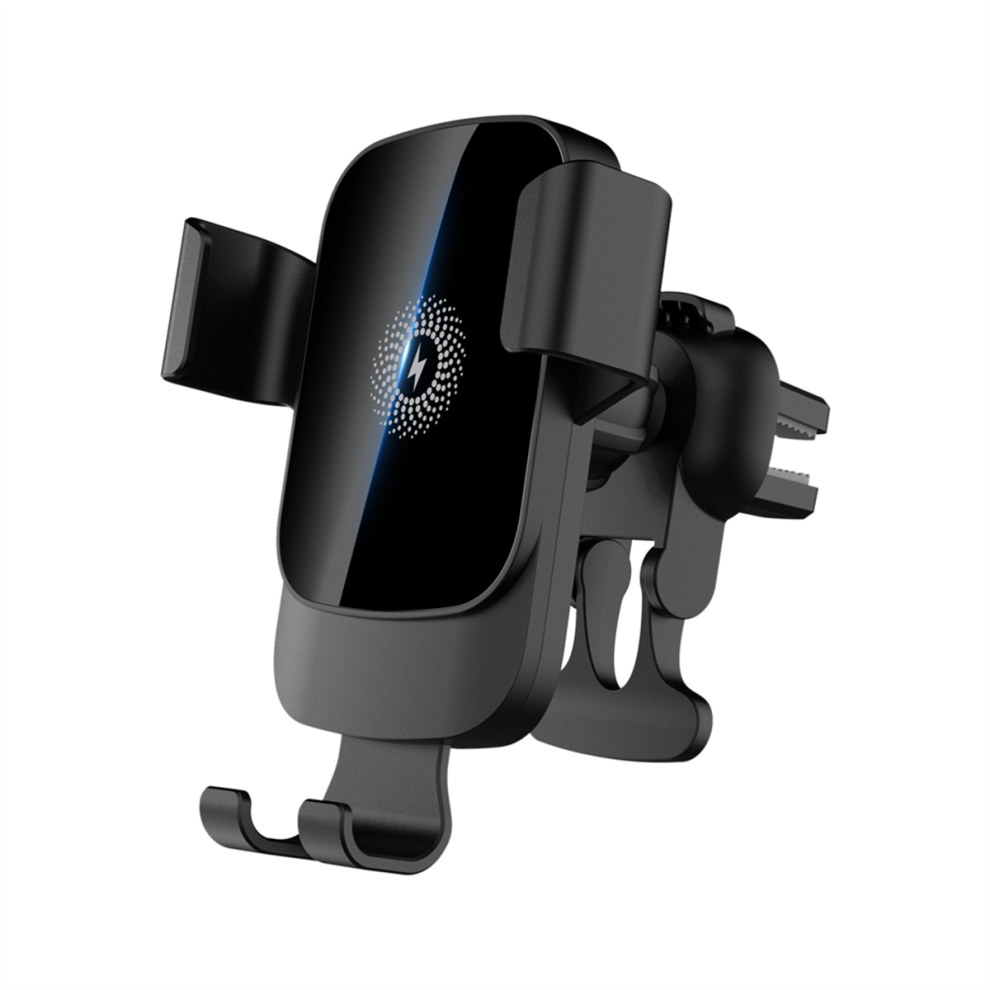 Wireless Car Charger With Phone Holder 15W Fast Charging Holder Black 4851765037796