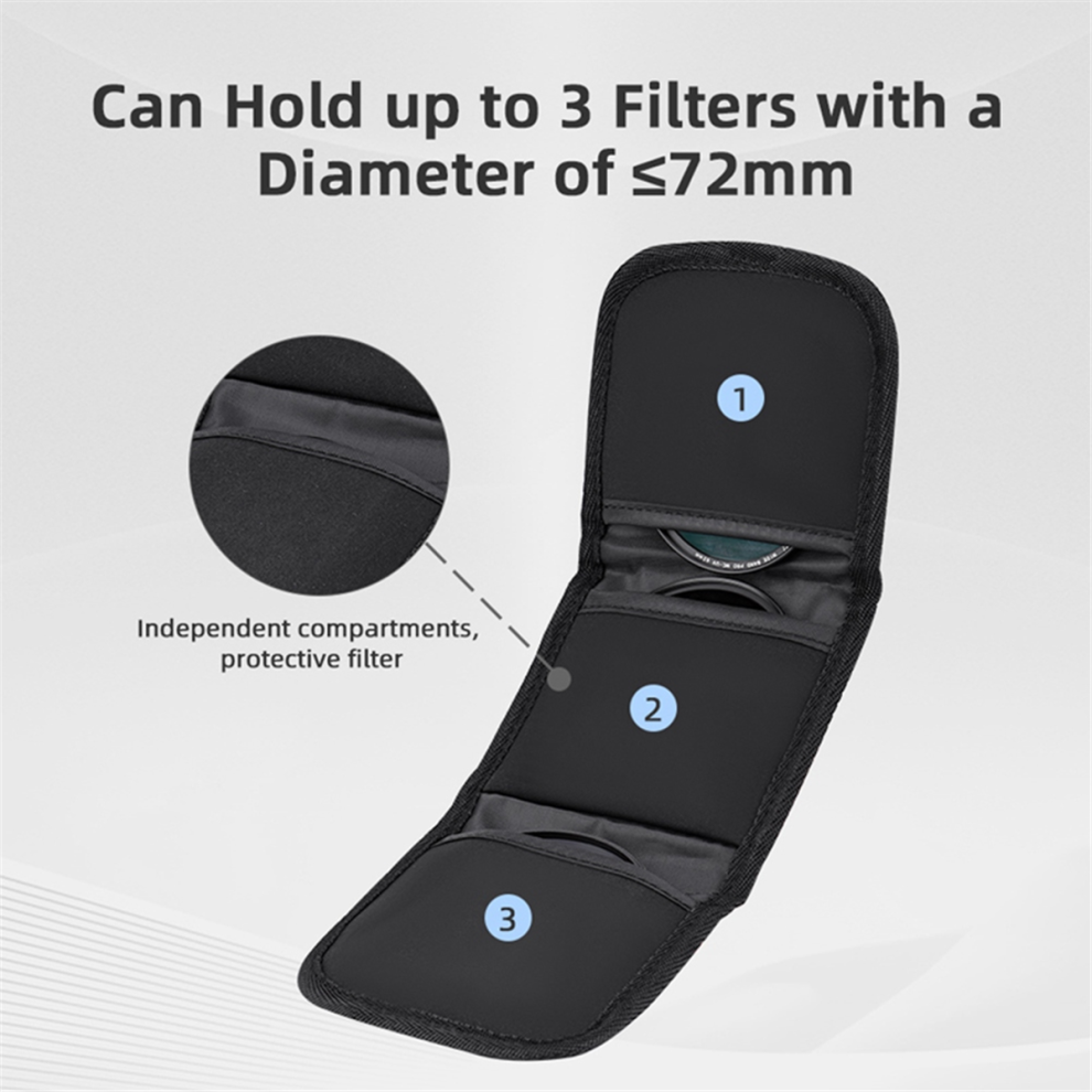 Filter Storage Bag 3 Pieces Uv Lens Cpl Polarizer Nd 4851765038199