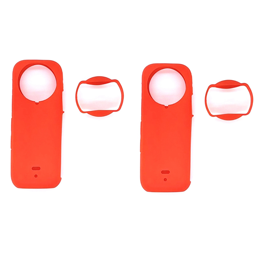Sports Camera With Lens Silicone Case For X4 Red 4851765038304