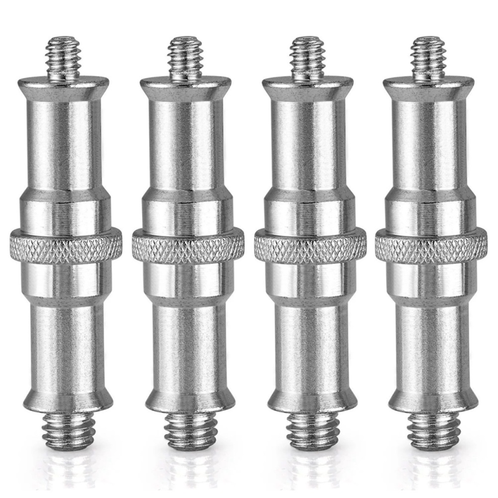 4Pcs 1/4Inch To 3/8Inch Male Thread Adapter Double-Ended Spigot Stud 4851765038472
