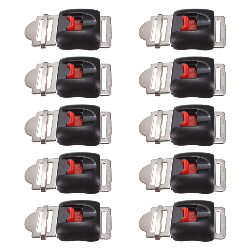 10Pcs Motorcycle Helmets Clip Strap Quick Release Disconnect Buckle 4851765039820