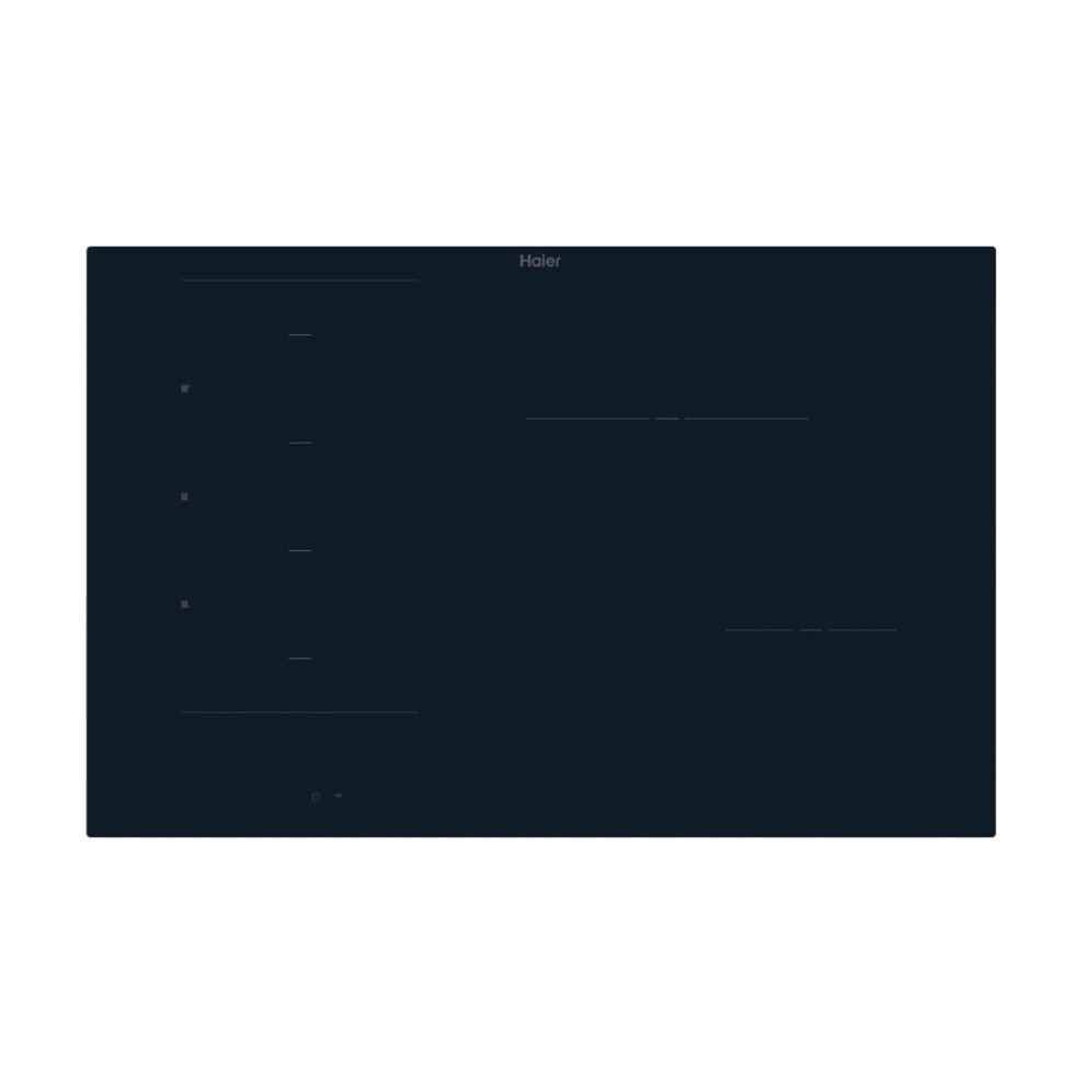 Haier Hamtb86ircs Black Built-In 80 Cm Zone Induction Hob 4 Zone(S)