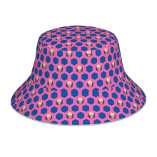 (Rupaul Patterned_6264) Bucket Hat Reversible Reflective for Men Women - UV50+ Sun Protection Double-Sided Fishing Hat with 360 Safety Strips Summer Outdoor