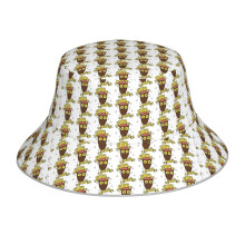 (Rum Ham Love_7088) Bucket Hat Reversible Reflective for Men Women - UV50+ Sun Protection Double-Sided Fishing Hat with 360 Safety Strips Summer Outdoor