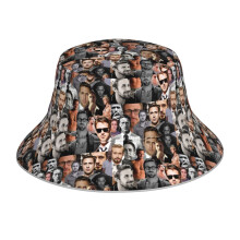 (Ryan Gosling Collage_8565) Bucket Hat Reversible Reflective for Men Women - UV50+ Sun Protection Double-Sided Fishing Hat with 360 Safety Strips Summer Outdoor