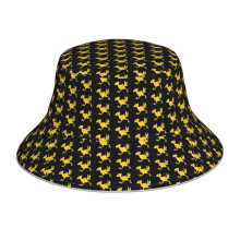 (Running Boko_7922) Bucket Hat Reversible Reflective for Men Women - UV50+ Sun Protection Double-Sided Fishing Hat with 360 Safety Strips Summer Outdoor