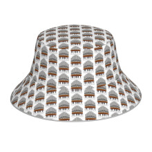 (Organ_8558) Bucket Hat Reversible Reflective for Men Women - UV50+ Sun Protection Double-Sided Fishing Hat with 360 Safety Strips Summer Outdoor