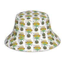 (RANGO DUKE_11530) Bucket Hat Reversible Reflective for Men Women - UV50+ Sun Protection Double-Sided Fishing Hat with 360 Safety Strips Summer Outdoor