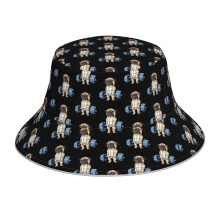 (Pug Weightlifting Funny Deadlift Men Fitness Gym Workout_6246) Bucket Hat Reversible Reflective for Men Women - UV50+ Sun Protection Double-Sided Fishing Hat with 360 Safety Strips Summer Outdoor