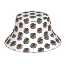 (Puffer Fish Meme_7315) Bucket Hat Reversible Reflective for Men Women - UV50+ Sun Protection Double-Sided Fishing Hat with 360 Safety Strips Summer Outdoor