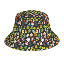 (Pupurri Of Parrots_7154) Bucket Hat Reversible Reflective for Men Women - UV50+ Sun Protection Double-Sided Fishing Hat with 360 Safety Strips Summer Outdoor