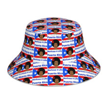 (Puerto Rico Boriqua 4 Life_14169) Bucket Hat Reversible Reflective for Men Women - UV50+ Sun Protection Double-Sided Fishing Hat with 360 Safety Strips Summer Outdoor