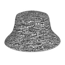 (Punk-Rock Bands.bombing_4676) Bucket Hat Reversible Reflective for Men Women - UV50+ Sun Protection Double-Sided Fishing Hat with 360 Safety Strips Summer Outdoor