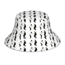 (Pulp Fiction Dancing Scene Transparent_6075) Bucket Hat Reversible Reflective for Men Women - UV50+ Sun Protection Double-Sided Fishing Hat with 360 Safety Strips Summer Outdoor