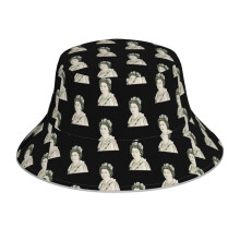 (Queen Elizabeth II_22999) Bucket Hat Reversible Reflective for Men Women - UV50+ Sun Protection Double-Sided Fishing Hat with 360 Safety Strips Summer Outdoor