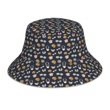 (Psychology Basics_22209) Bucket Hat Reversible Reflective for Men Women - UV50+ Sun Protection Double-Sided Fishing Hat with 360 Safety Strips Summer Outdoor