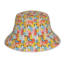 (Pup Rally - The Peach Fuzz_22143) Bucket Hat Reversible Reflective for Men Women - UV50+ Sun Protection Double-Sided Fishing Hat with 360 Safety Strips Summer Outdoor
