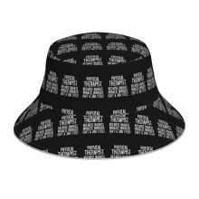 (PT Because Badass Miracle Worker Isn't A Job Title!_4846) Bucket Hat Reversible Reflective for Men Women - UV50+ Sun Protection Double-Sided Fishing Hat with 360 Safety Strips Summer Outdoor
