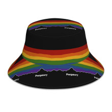 (Purgatory Pride Rainbow Sunset - Wynonna Earp_10180) Bucket Hat Reversible Reflective for Men Women - UV50+ Sun Protection Double-Sided Fishing Hat with 360 Safety Strips Summer Outdoor