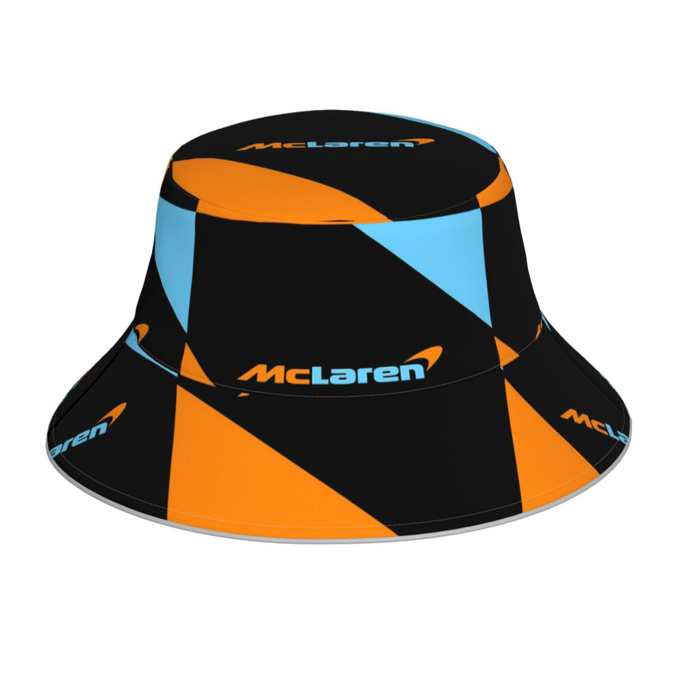 (McLaren F1 2022_9503) Bucket Hat Reversible Reflective for Men Women - UV50+ Sun Protection Double-Sided Fishing Hat with 360 Safety Strips Summer Outdoor