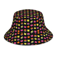 (Liquorice Allsorts Sweets_5123) Bucket Hat Reversible Reflective for Men Women - UV50+ Sun Protection Double-Sided Fishing Hat with 360 Safety Strips Summer Outdoor