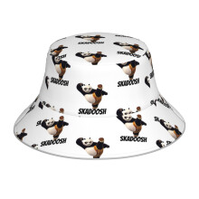(Kung Fu Panda Skadoosh_6952) Bucket Hat Reversible Reflective for Men Women - UV50+ Sun Protection Double-Sided Fishing Hat with 360 Safety Strips Summer Outdoor