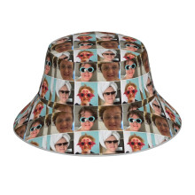 (Lewis Capaldi Collage_1557) Bucket Hat Reversible Reflective for Men Women - UV50+ Sun Protection Double-Sided Fishing Hat with 360 Safety Strips Summer Outdoor