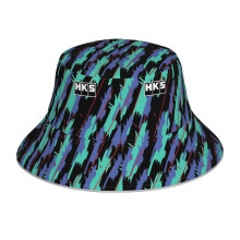 (HKS Super Oil Retro Livery_7058) Bucket Hat Reversible Reflective for Men Women - UV50+ Sun Protection Double-Sided Fishing Hat with 360 Safety Strips Summer Outdoor