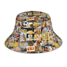 (Great British Baking Show_22861) Bucket Hat Reversible Reflective for Men Women - UV50+ Sun Protection Double-Sided Fishing Hat with 360 Safety Strips Summer Outdoor