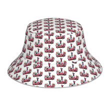(Grease Is The Word_5739) Bucket Hat Reversible Reflective for Men Women - UV50+ Sun Protection Double-Sided Fishing Hat with 360 Safety Strips Summer Outdoor