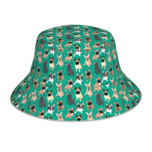 (French Bulldog _5297) Bucket Hat Reversible Reflective for Men Women - UV50+ Sun Protection Double-Sided Fishing Hat with 360 Safety Strips Summer Outdoor
