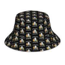 (Funny I'm Fine, It's Fine, Everything Is Fine Meme Kitten Cat Mental Health Kawaii 20202 Graphic_123) Bucket Hat Reversible Reflective for Men Women - UV50+ Sun Protection Double-Sided Fishing Hat with 360 Safety Strips Summer Outdoor