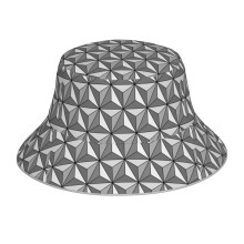 (Epcot Ball_9772) Bucket Hat Reversible Reflective for Men Women - UV50+ Sun Protection Double-Sided Fishing Hat with 360 Safety Strips Summer Outdoor